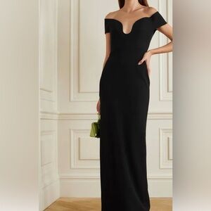 Solace London Off-Shoulder Marlowe Black Dress